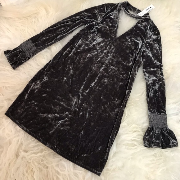 AQUA Womens Velvet Peakneck Party Dress - Picture 2 of 7